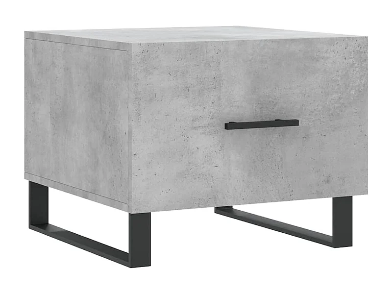 Table basse salon-Table d'appoint gris béton 50x50x40 cm bois d'ingénierie SHL28328