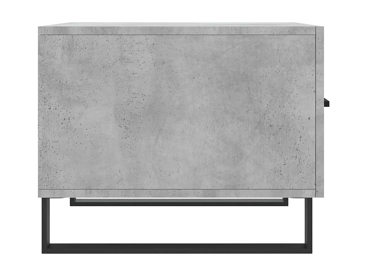 Salontafel | Woonkamertafel | Bijzettafel 50x50x40 cm bewerkt hout betongrijs