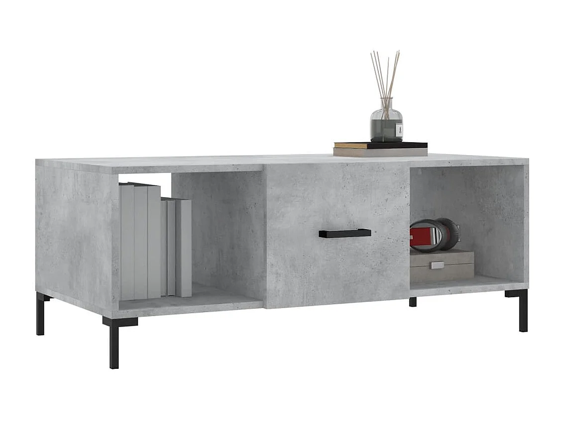 Couchtisch-Wohnzimmertisch-Beistelltische Betongrau 102x50x40 cm Holzwerkstoff SHL87007