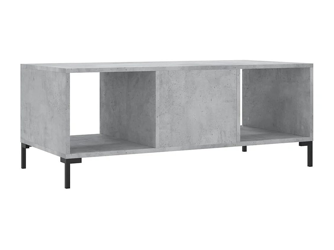 Couchtisch-Wohnzimmertisch-Beistelltische Betongrau 102x50x40 cm Holzwerkstoff SHL87007