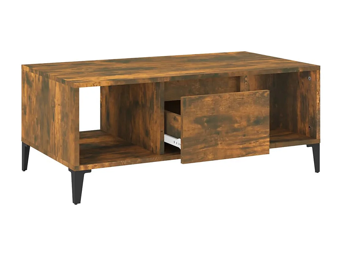Mesa de centro | Mesa auxiliar madera contrachapada roble Sonoma 60x50x36,5 cm SHL3077