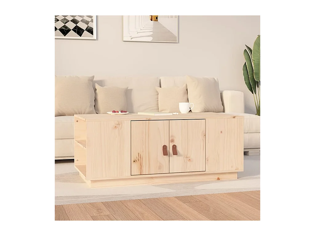 Mesa de centro | Mesa auxiliar madera contrachapada negro 90x49x45 cm SHL4642