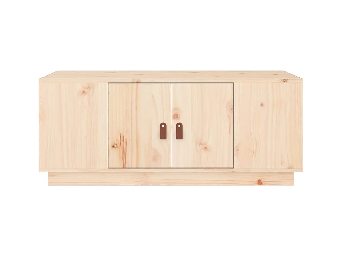Mesa de centro | Mesa auxiliar madera contrachapada negro 90x49x45 cm SHL4642
