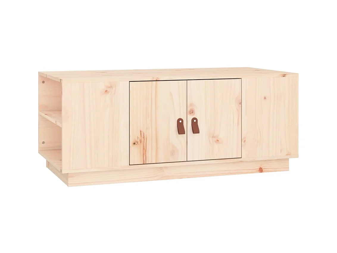 Table basse salon-Table d'appoint 100x50x41 cm Bois massif de pin SHL2186