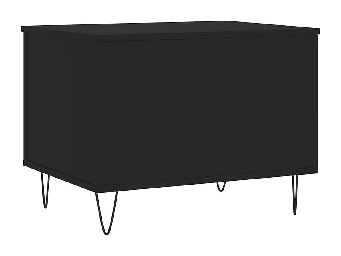 Salontafel | Woonkamertafel | Koffietafel 60x44,5x45 cm bewerkt hout zwart