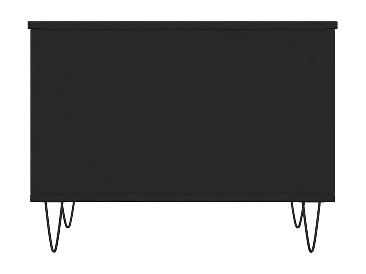 Salontafel | Woonkamertafel | Koffietafel 60x44,5x45 cm bewerkt hout zwart