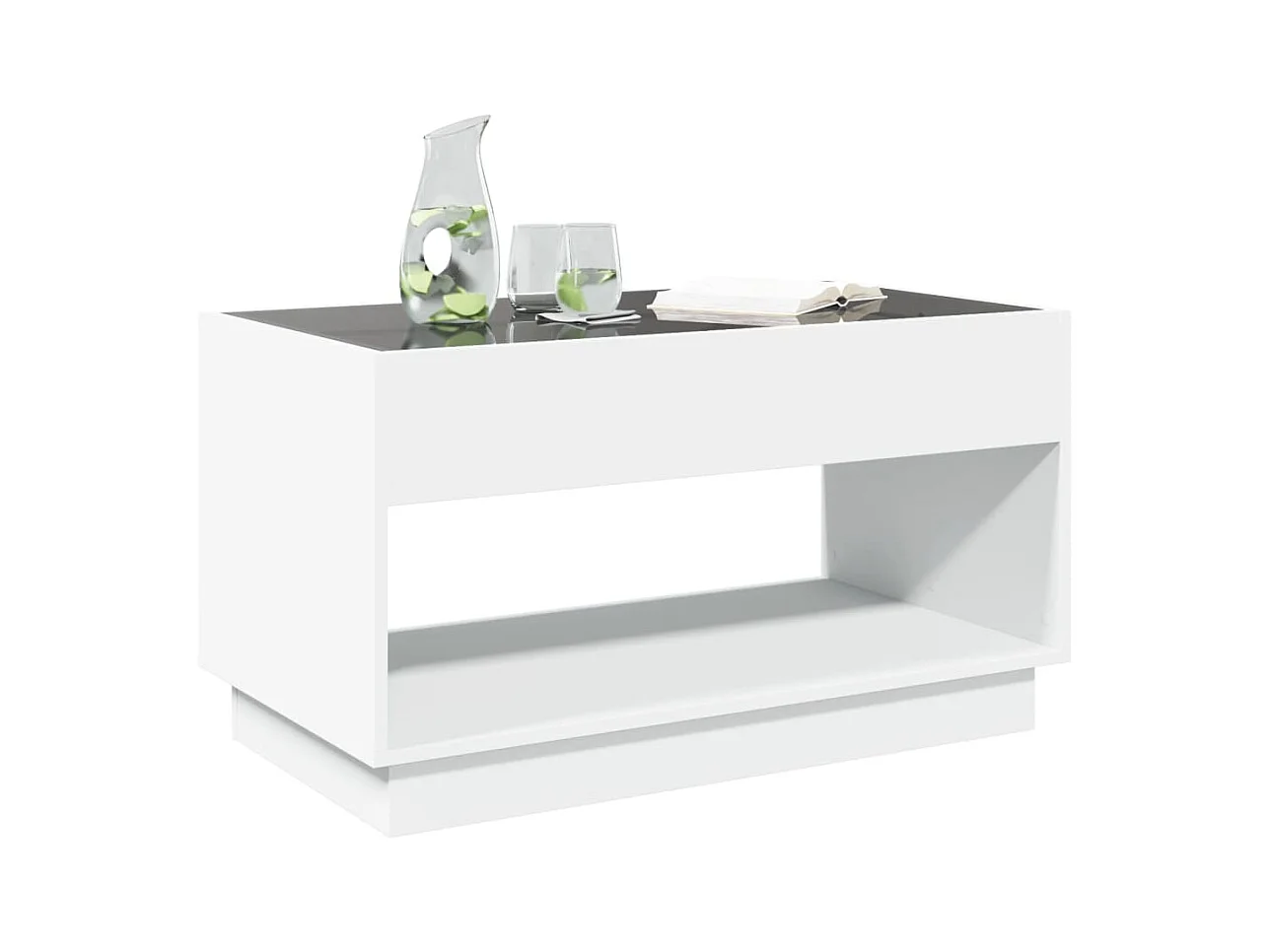 Mesa de centro-Mesa auxiliar madera de ingeniería marrón roble 102,5x55x44 cm SHL1619