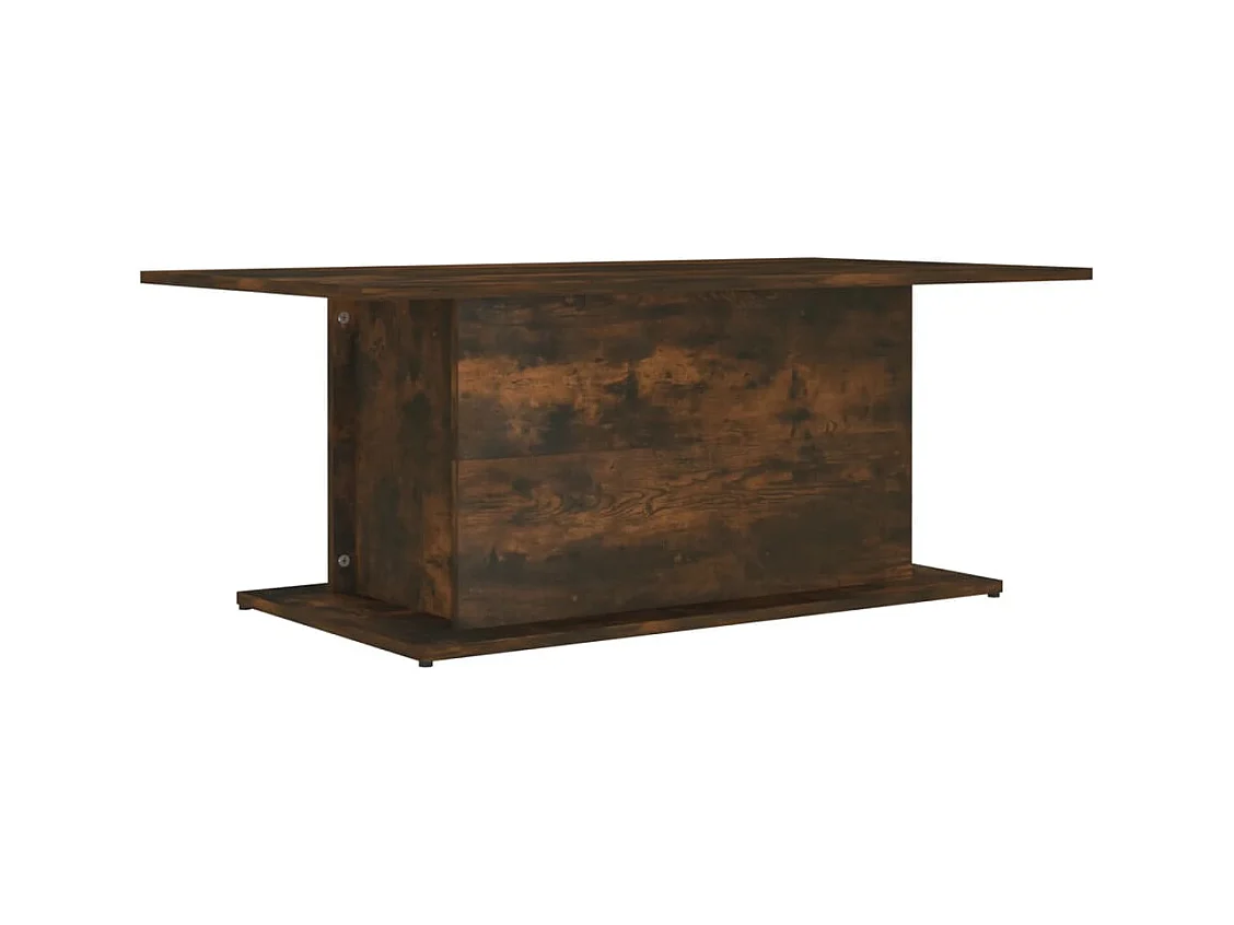 Table basse salon-Table d'appoint Chêne fumé 102x55,5x40 cm Bois d'ingénierie SHL79965