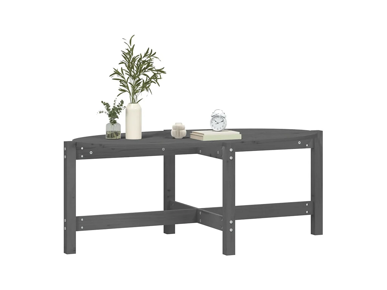 Mesa de centro | Mesa auxiliar madera de ingeniería brillo blanco 50x50x40 cm SHL2028