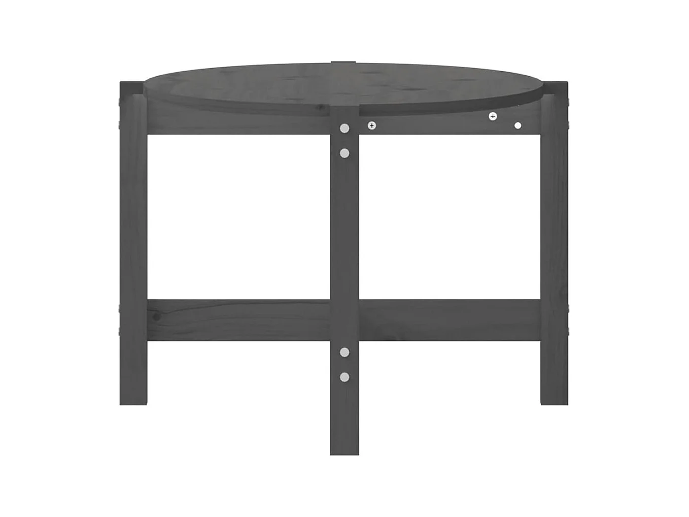 Mesa de centro | Mesa auxiliar madera de ingeniería brillo blanco 50x50x40 cm SHL2028