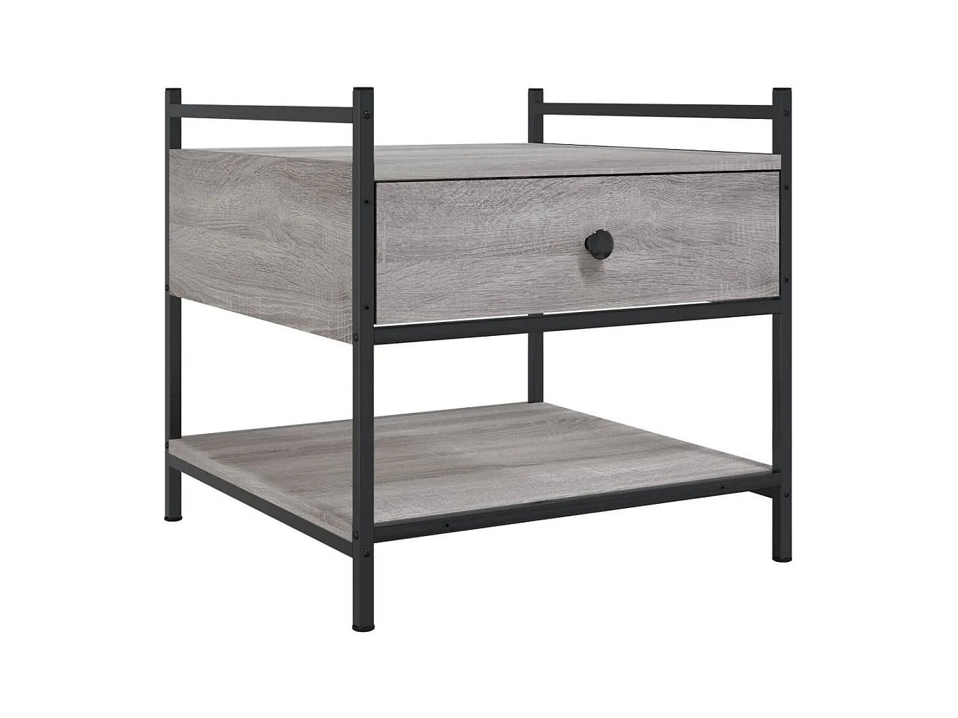 Mesa de centro-Mesa auxiliar acero inoxidable madera maciza traviesa dorado SHL4069