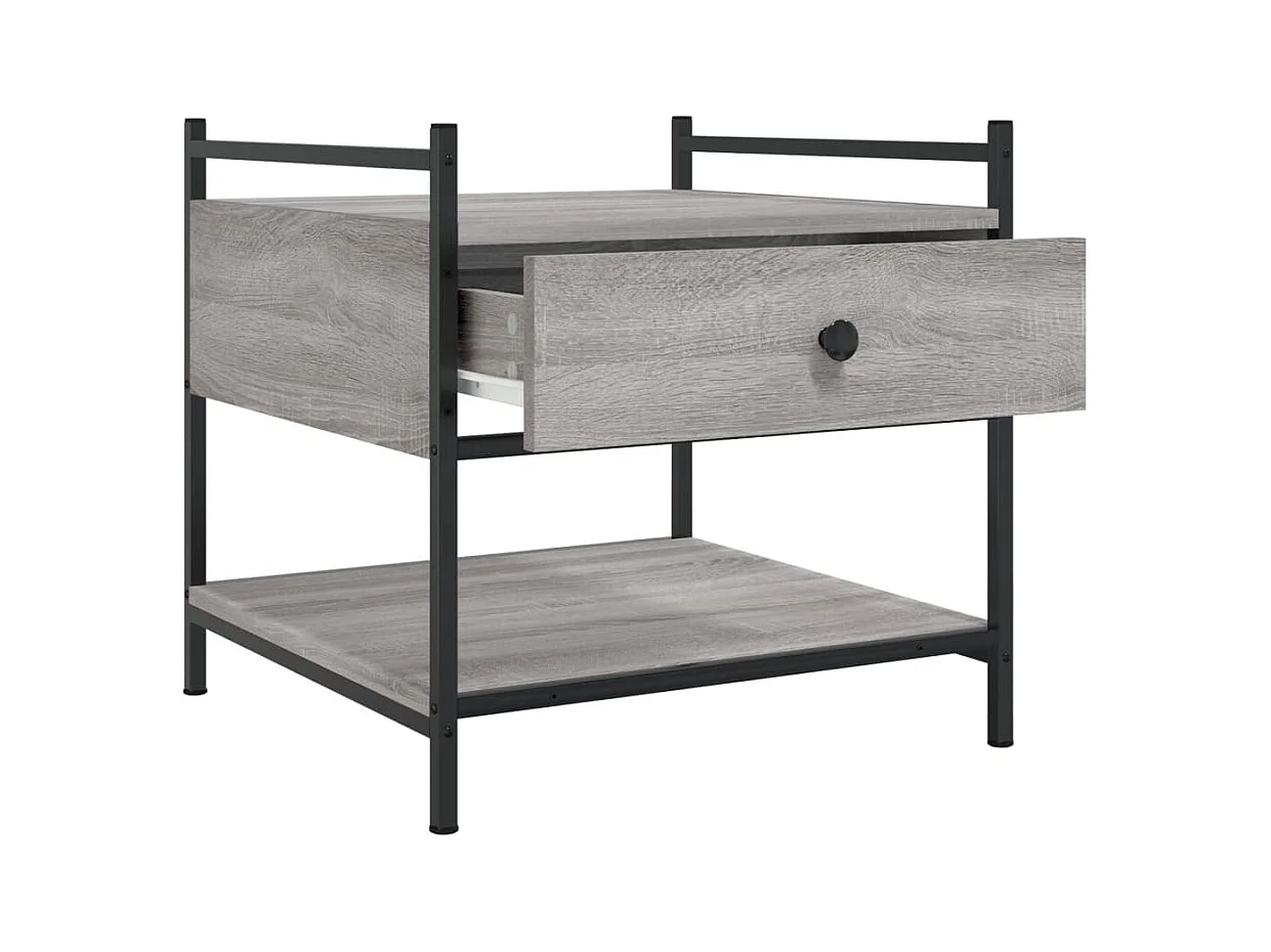 Mesa de centro-Mesa auxiliar acero inoxidable madera maciza traviesa dorado SHL4069