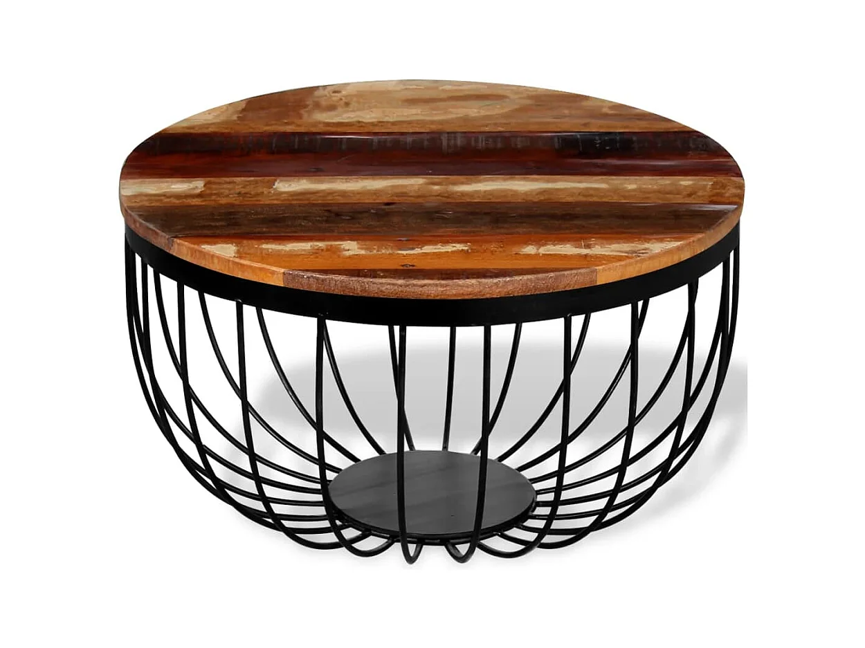 Mesa de centro | Mesa auxiliar salon madera de ingeniería roble Sonoma 35x35x60 cm SHL3980