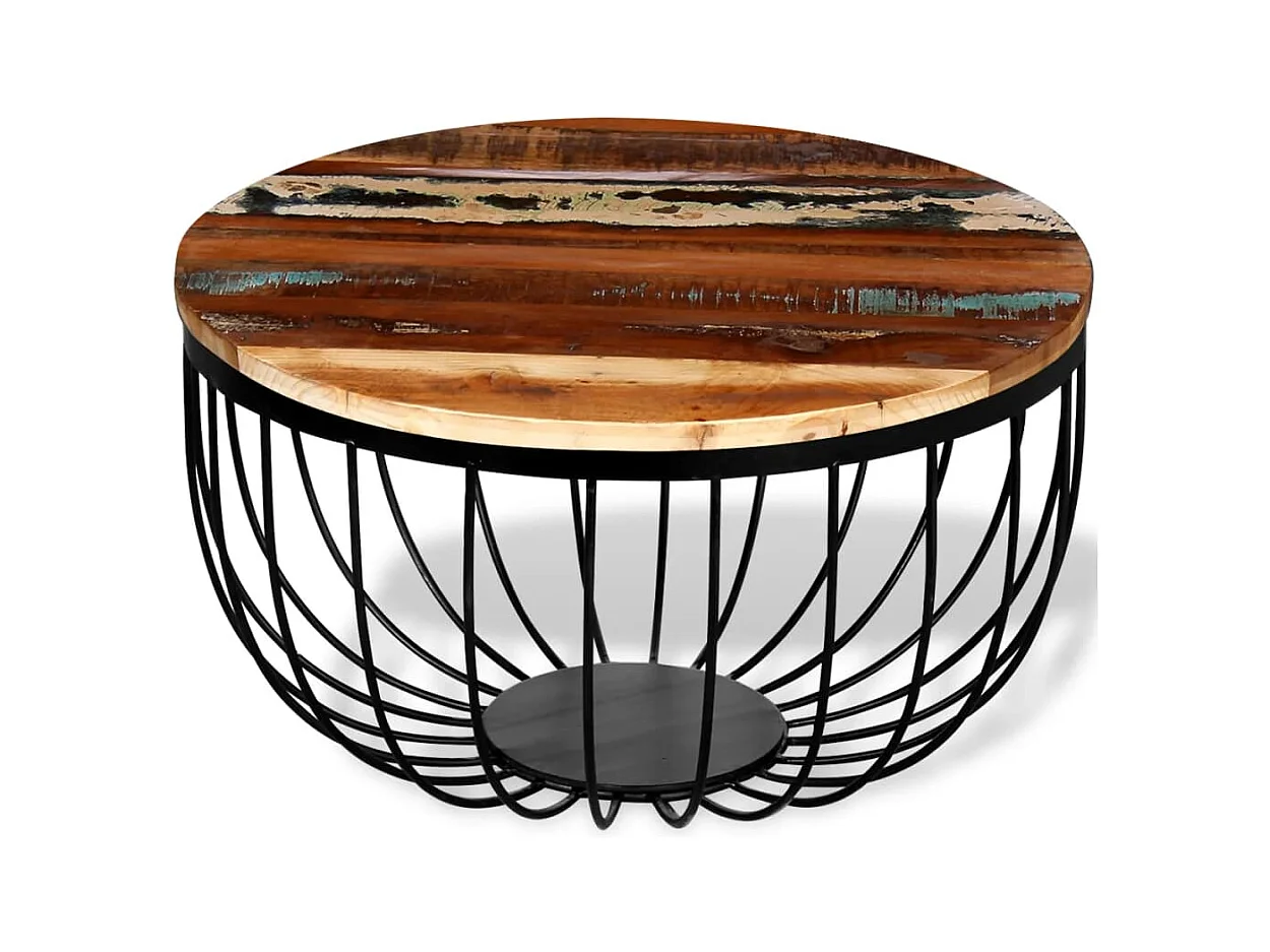 Mesa de centro | Mesa auxiliar salon madera de ingeniería roble Sonoma 35x35x60 cm SHL3980