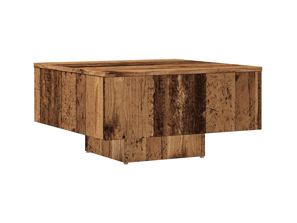Table basse salon-Table d'appoint vieux bois 60x60x31,5 cm bois d'ingénierie SHL80631