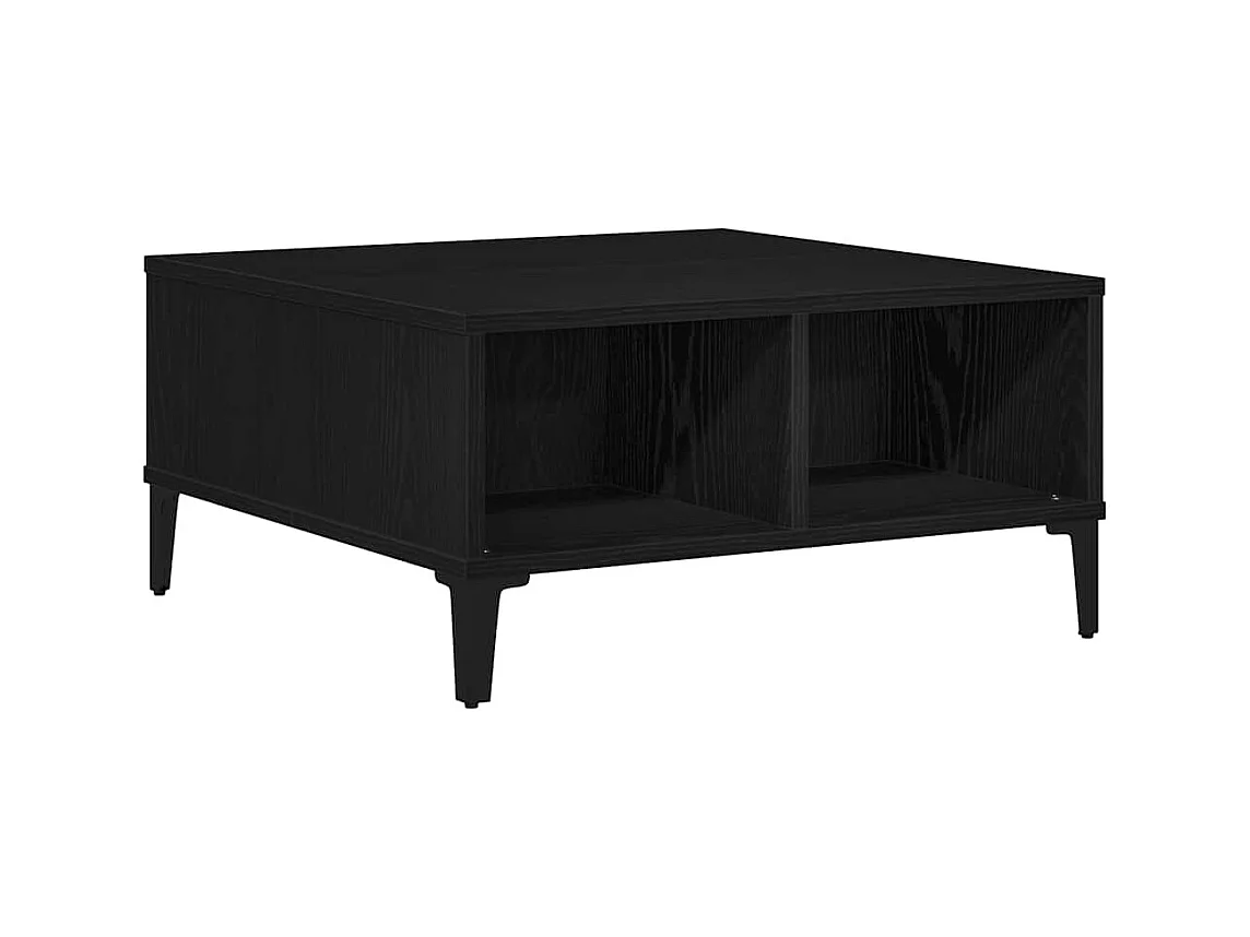 Mesa de centro-Mesa auxiliar-Mesita de centro madera contrachapada blanco brillo 90x50x41,5 cm SHL2552