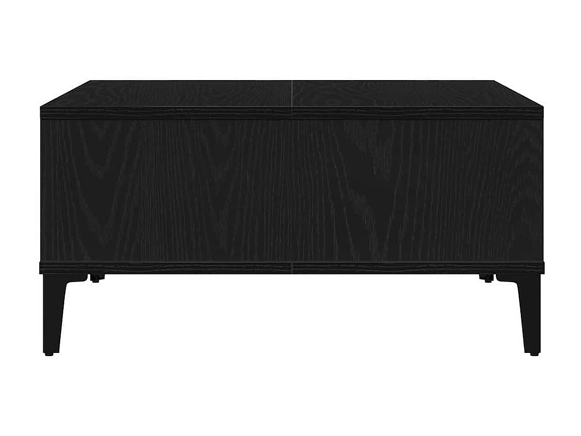 Tavolino da Salotto-Tavolino Basso Rovere Nero 60x60x30 cm SHL70197
