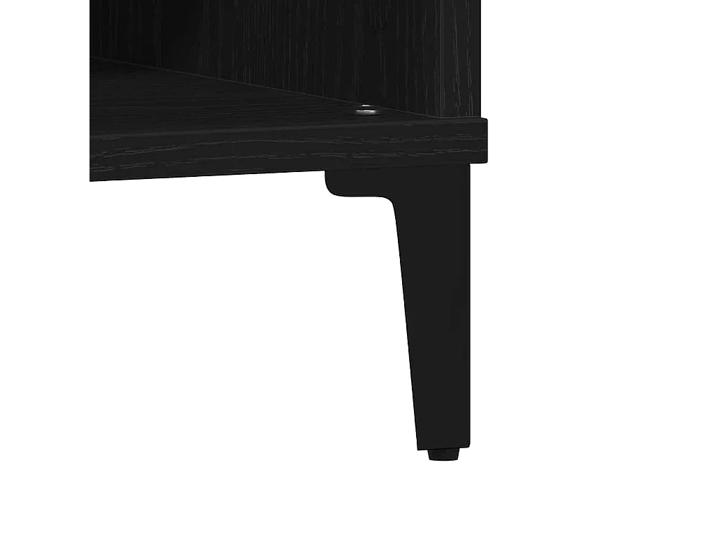 Tavolino da Salotto-Tavolino Basso Rovere Nero 60x60x30 cm SHL70197