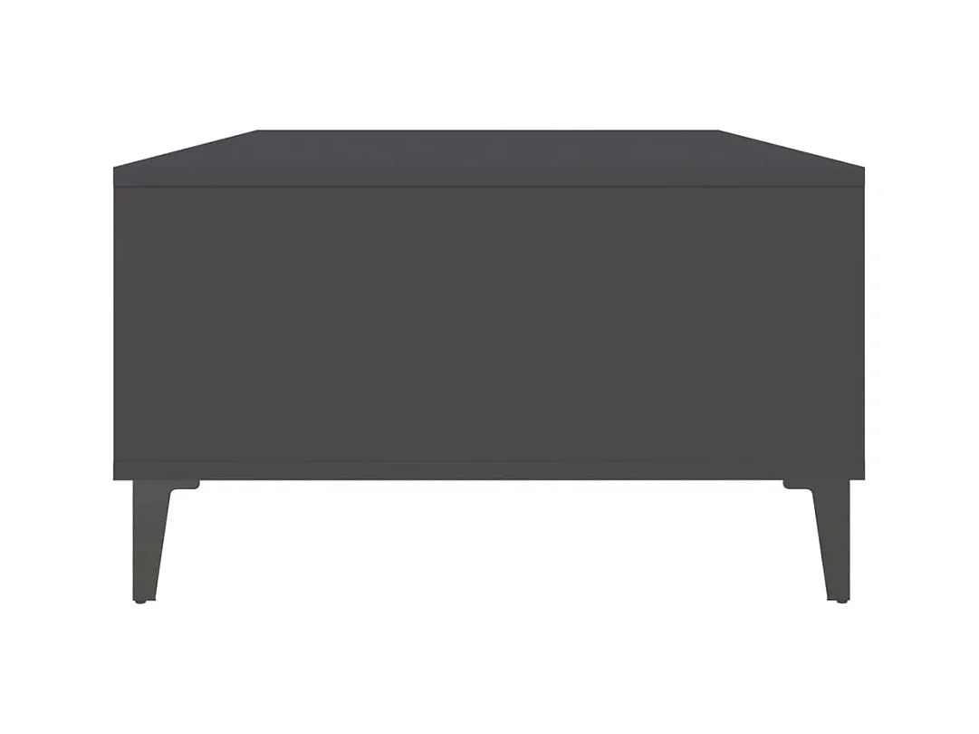 Mesa de centro | Mesa auxiliar con luz LED madera ingeniería blanca 50x50x45 cm SHL4216