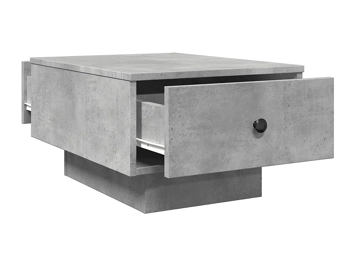 Couchtisch-Wohnzimmertisch-Beistelltische Betongrau 60x45x31 cm Holzwerkstoff SHL21693