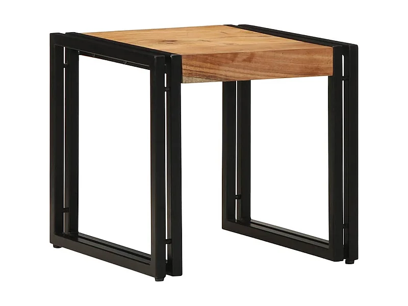 Couchtisch-Wohnzimmertisch-Beistelltische Braun 40x40x38 cm Massivholz Akazie SHL35421