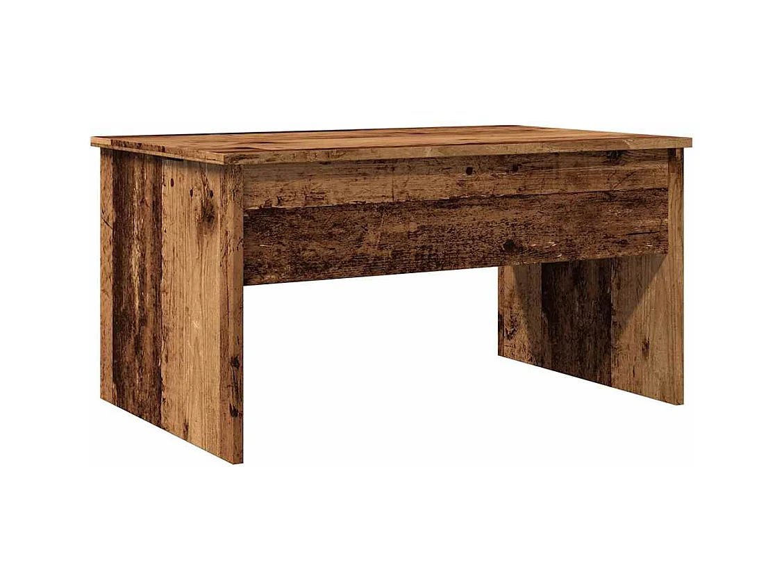 Mesa de centro | Mesa de apoio 80x50.5x41.5 cm derivados madeira madeira velha