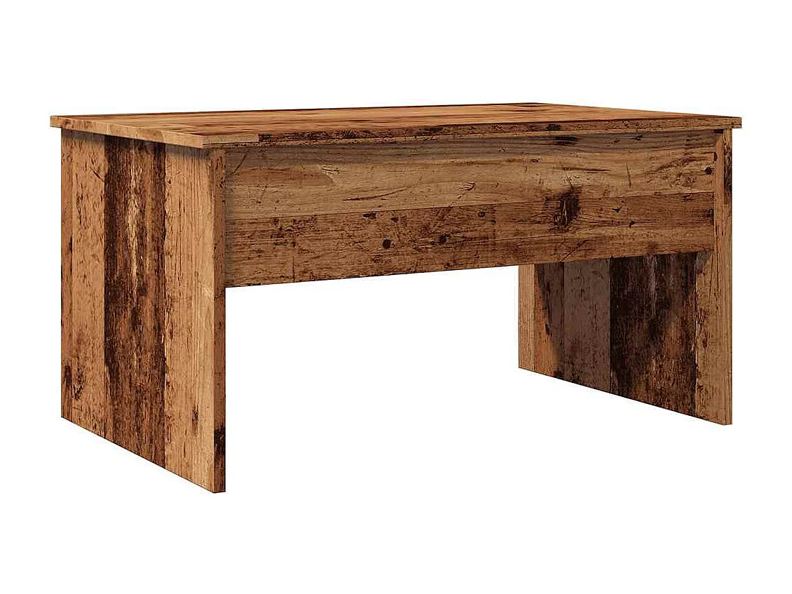Mesa de centro | Mesa de apoio 80x50.5x41.5 cm derivados madeira madeira velha