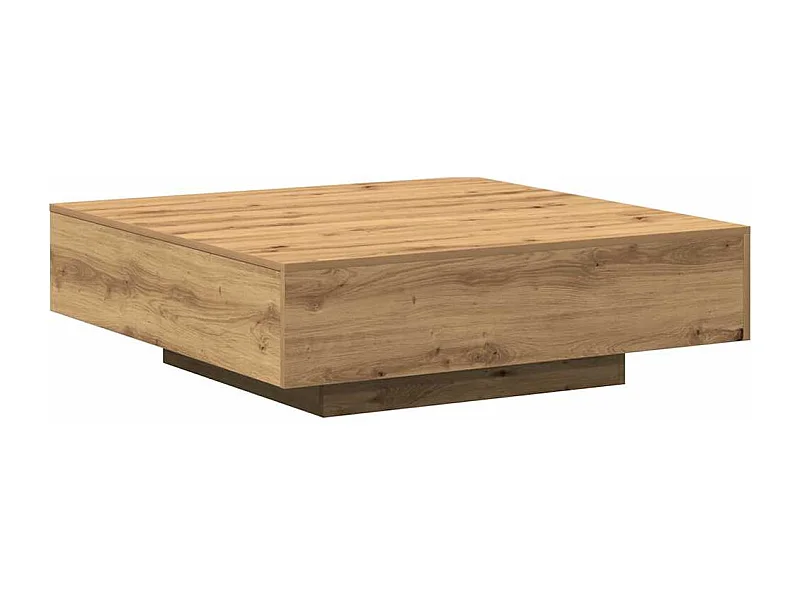 Mesa de centro-Mesa auxiliar-Mesita de centro madera contrachapada roble Sonoma 75x75x38 cm SHL1386