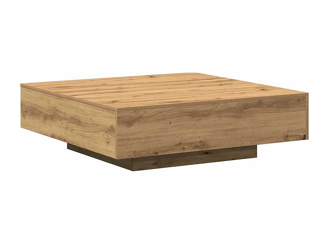 Mesa de centro-Mesa auxiliar-Mesita de centro madera contrachapada roble Sonoma 75x75x38 cm SHL1386