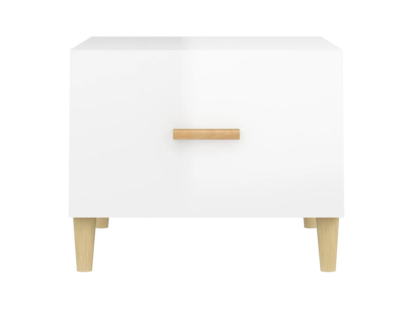 Mesa de centro | Mesa auxiliar madera contrachapada blanco 51x50x44 cm SHL814993