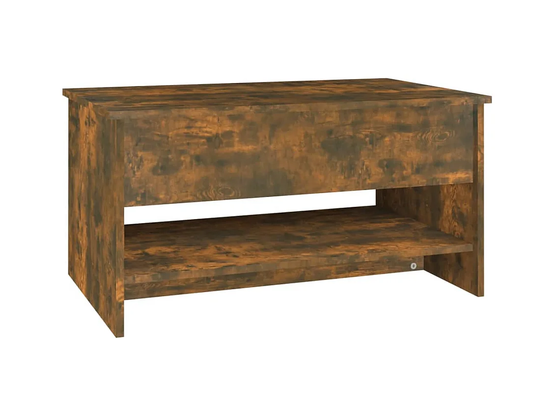 Mesa de centro | Mesa auxiliar madera contrachapada roble ahumado 50x50x35 cm SHL1569