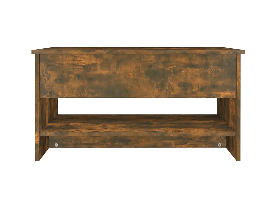 Mesa de centro | Mesa auxiliar madera contrachapada roble ahumado 50x50x35 cm SHL1569