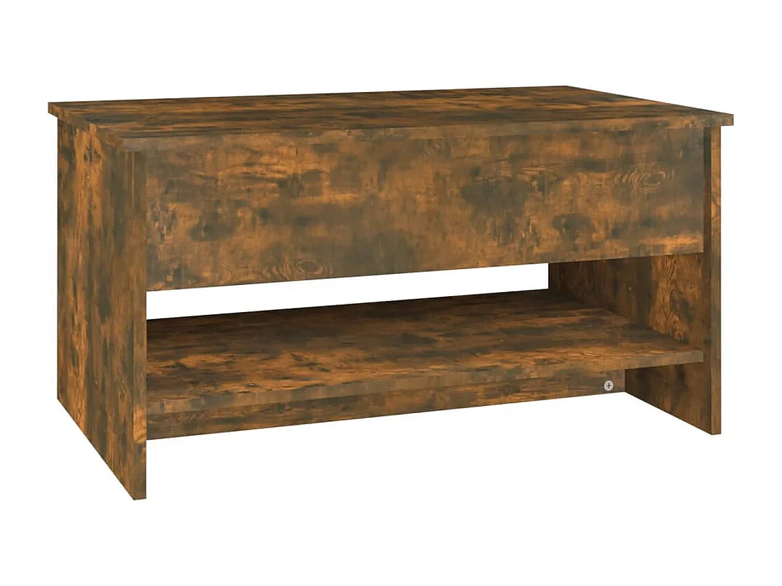 Table basse salon-Table d'appoint Chêne fumé 80x50x40 cm Bois d'ingénierie SHL96255