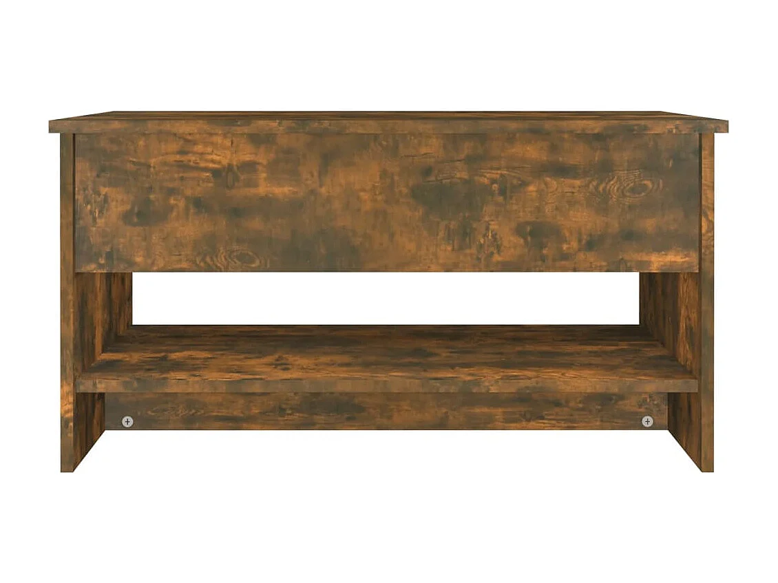 Table basse salon-Table d'appoint Chêne fumé 80x50x40 cm Bois d'ingénierie SHL96255