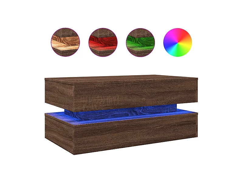 Mesa de centro-Mesa auxiliar de madera maciza de pino blanco 60x50x35 cm SHL3842