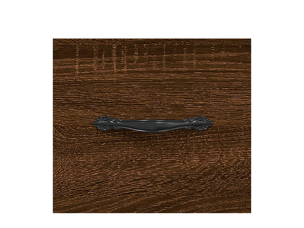 Mesa de centro | Mesa auxiliar madera de ingeniería negra 75x51x40 cm SHL51990