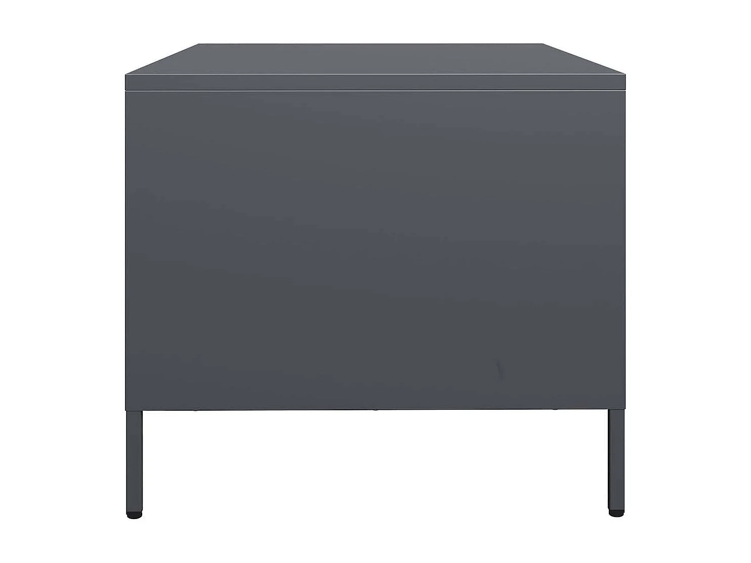 Table basse salon-Table d'appoint anthracite 101,5x50x43,5 cm acier laminé à froid SHL43492