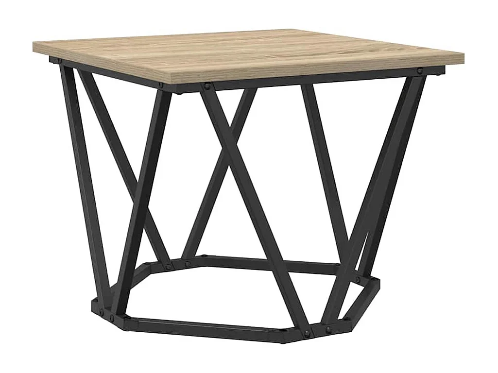Mesa de centro | Mesa Nido | Mesa auxiliar 3 piezas Roble negro 61x30x50 cm SHL3492