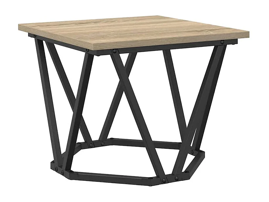 Mesa de centro 3 pcs Carvalho sonoma 50x50x40 cm