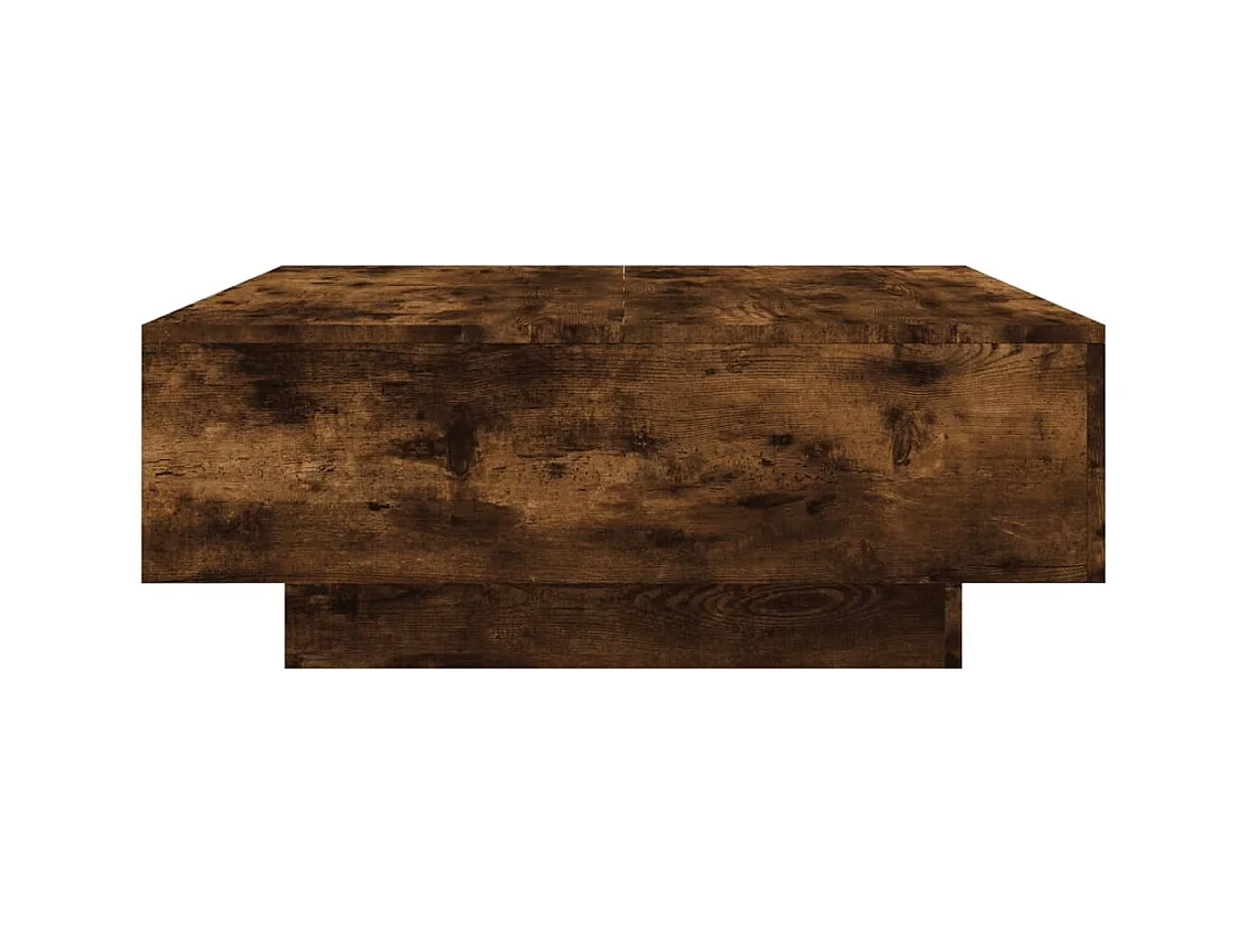 Mesa de centro-Mesa auxiliar de madera de ingeniería negra 40x40x43 cm SHL2569