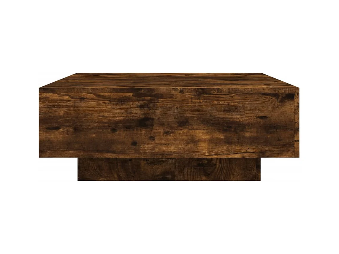 Mesa de centro-Mesa auxiliar de madera de ingeniería negra 40x40x43 cm SHL2569
