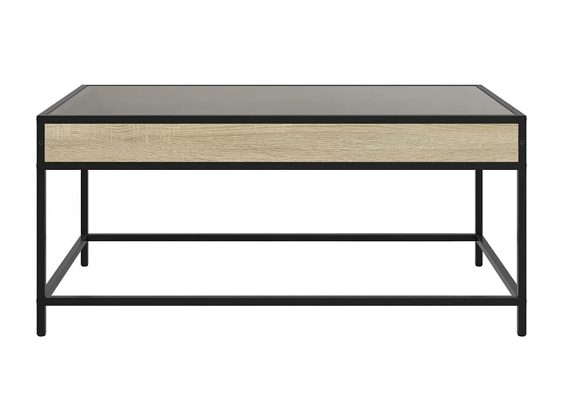 Table basse salon-Table d'appoint avec LED infini chêne sonoma 90x50x41 cm SHL37520