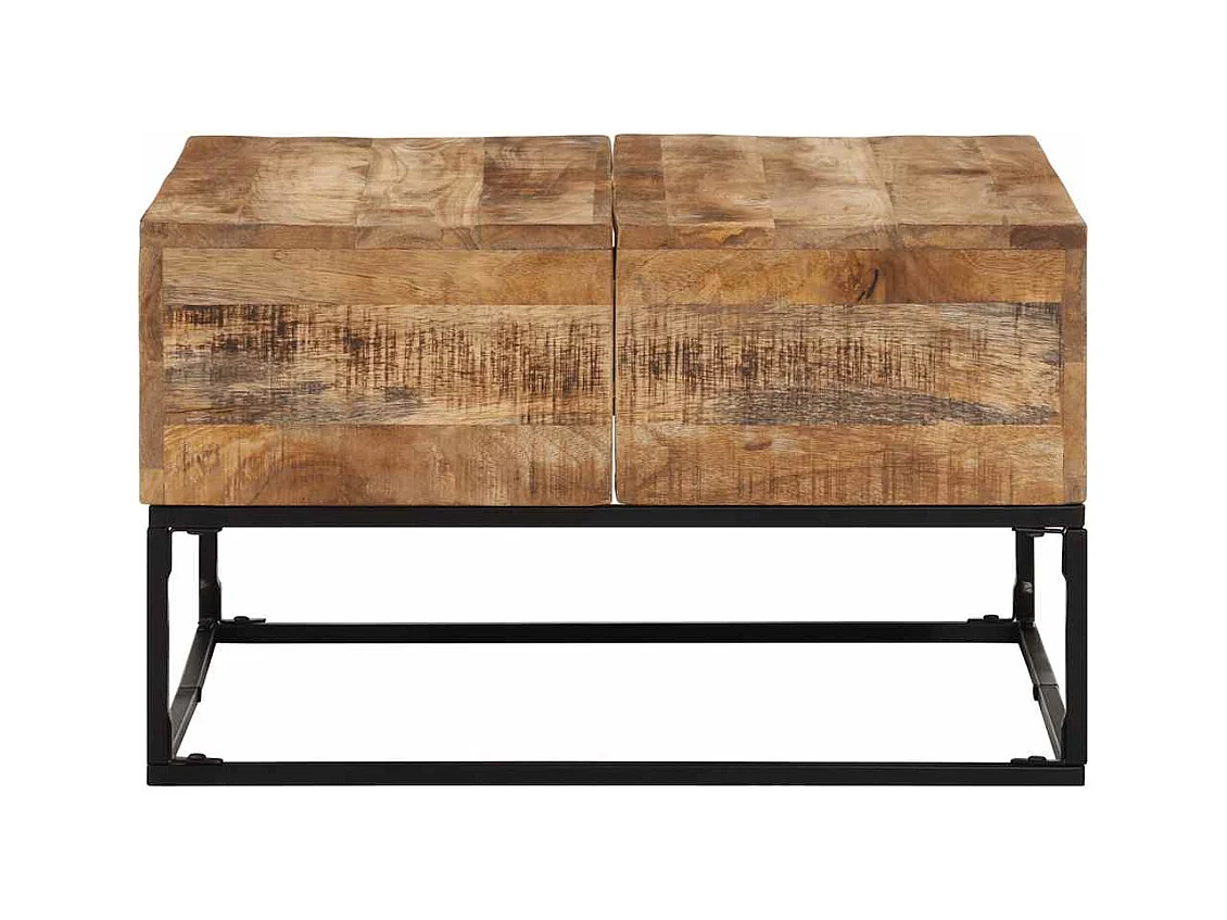 Mesa de centro | Mesa de café | Mesa auxiliar Roble negro 55.5x55.5x40 cm SHL3376