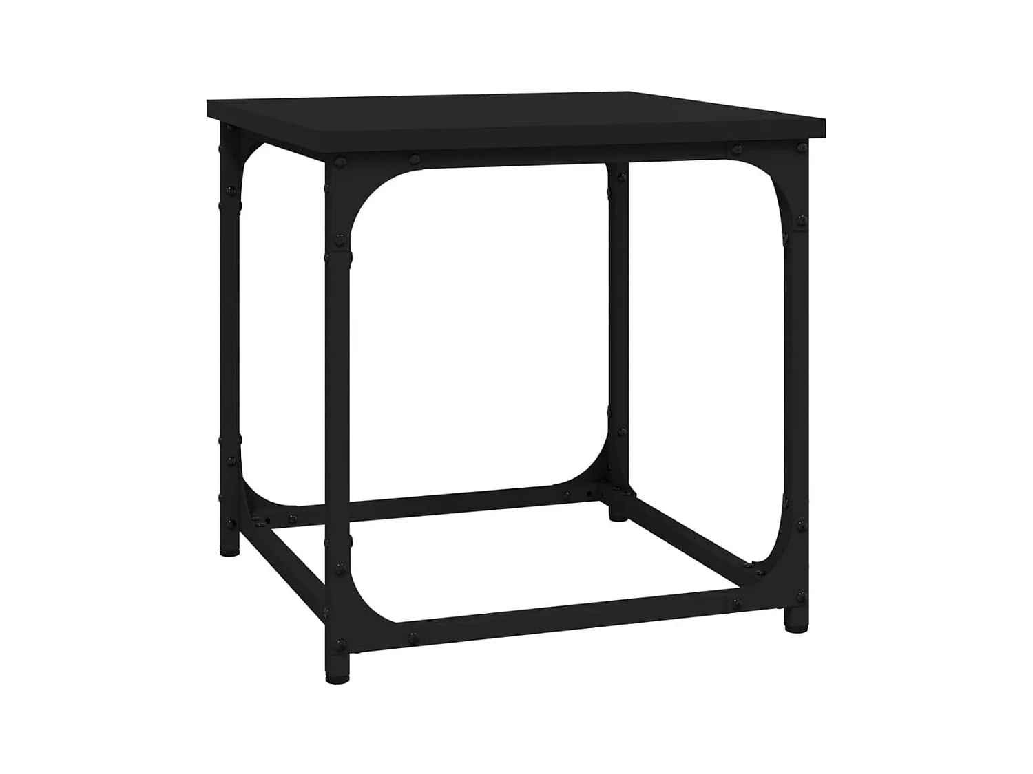 Table basse salon-Table d'appoint Noir 40x40x40 cm Bois d'ingénierie SHL81673