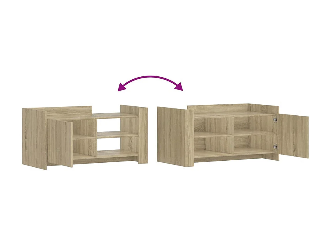 Couchtisch-Wohnzimmertisch-Beistelltische Sonoma-Eiche 100x50x50 cm Holzwerkstoff SHL31624