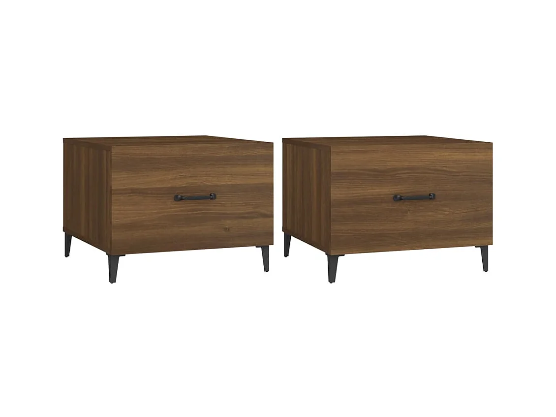 Mesa de centro | Mesa auxiliar madera contrachapada negro 90x44,5x45 cm SHL2801