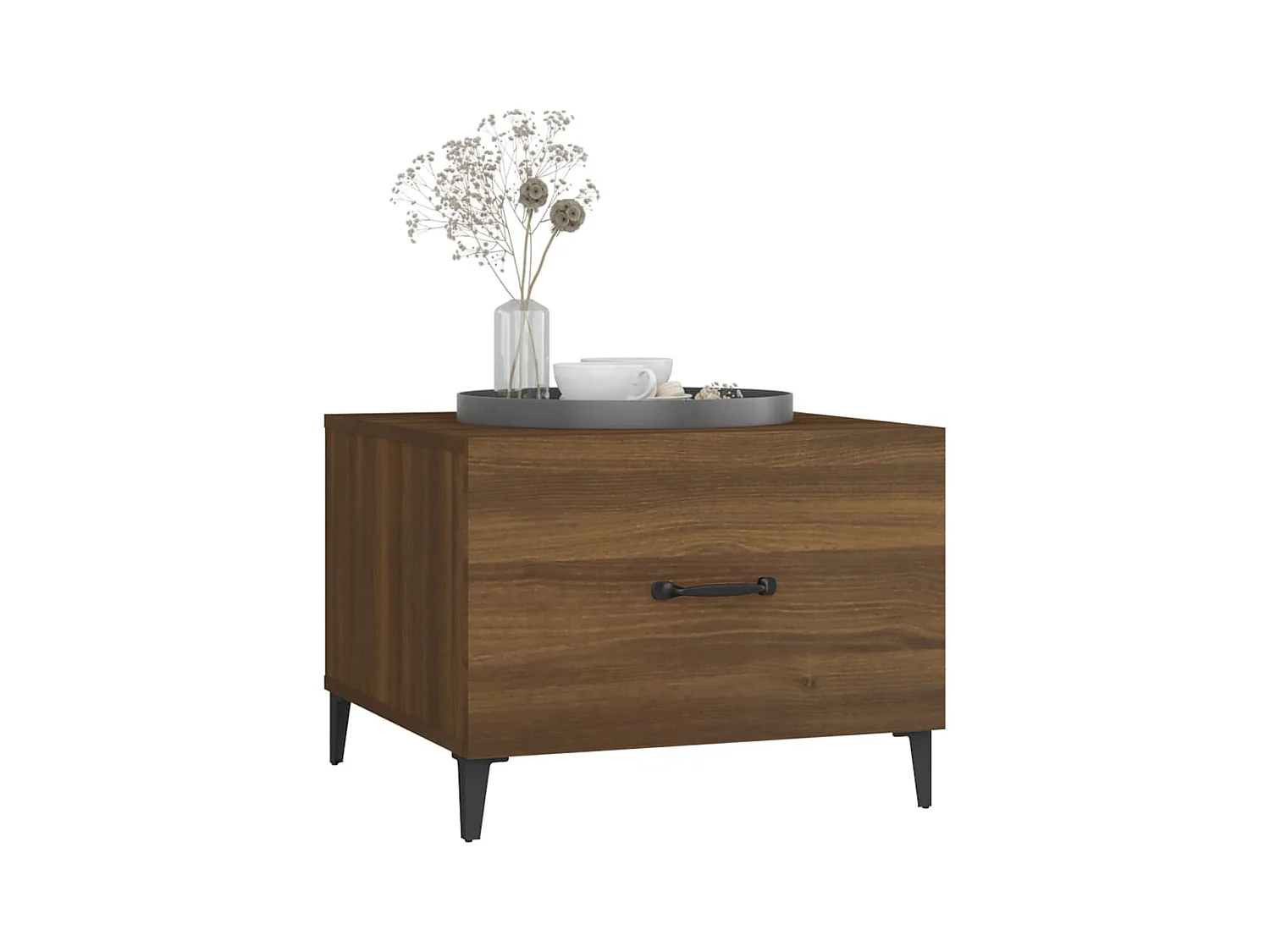 Mesa de centro | Mesa auxiliar madera contrachapada negro 90x44,5x45 cm SHL2801