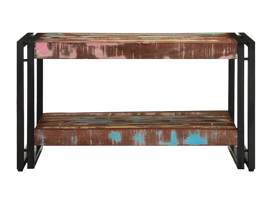 Table basse salon-Table d'appoint multicolore 70x50x38 cm bois de récupération massif SHL37743