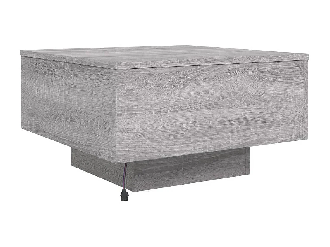Mesa de centro-Mesa auxiliar de madera contrachapada gris Sonoma 150x50x35 cm SHL3689