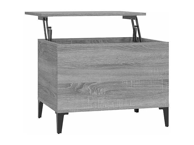 Mesa de centro | Mesa auxiliar madera contrachapada roble ahumado 90x50x36,5 cm SHL2857